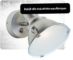 stoere industriele wandlamp